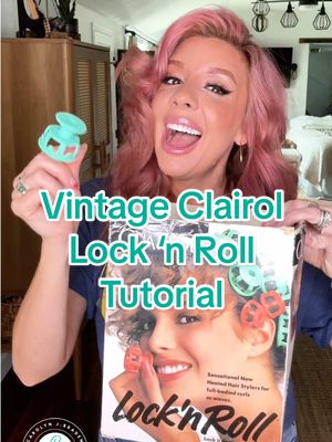 Voluminous curls with my vintage @clairolhair Lock ‘n Roll hot rollers! #vintagehair #hotrollers #curlers #hairtutorial 