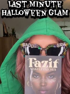 In need of some last minute Halloween glam vibes? 🎃👻Try @Fazit …I love glitter and love these makeup patches that actual