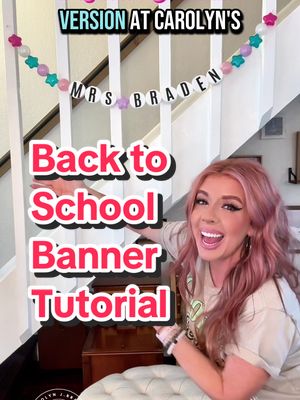 A back to school beaded banner for teachers and parents who want to celebrate the BIG day! 🙌 #teacherlife #teacherideas 