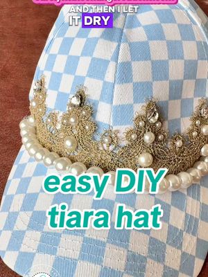 A 30 minute craft that will keep you feeling like the QUEEN you are in everyday life 💖🙌 #queen #tiara #hats #craftideas 