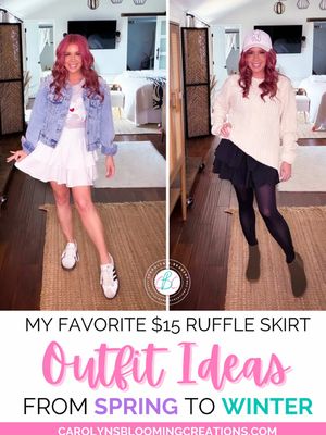 POV: You’re not ready to say goodbye to your summer clothes 👗🍂 Watch how I took my favorite ruffle skirt from sunny days