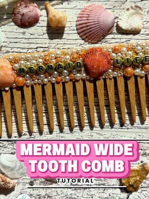 My MERMAID hair comb…great for those upcoming beachy hair days! 🐚🏝️#beachhair #wavyhair #wavyhairroutine #comb #mermaidh