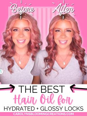 My hair has never been this glossy 😍✨ This oil is literally magic in a bottle. If your ends are dry, dull, or refusing t