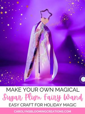 POV: You’re crafting a Sugar Plum Fairy Wand that looks like it came straight out of the magical Nutcracker Ballet ✨❄️ A