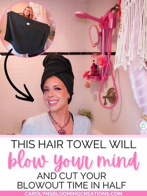 POV: your hair towel is working harder than your blow dryer 😂💁‍♀️ This CROWN AFFAIR towel dries my hair SO fast while I 