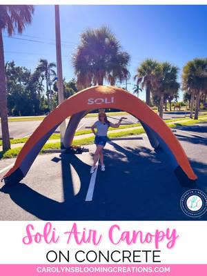 Let’s inflate the Soli on concrete and see how easy it is to set up, no stakes required! 👏 Whether you’re in your drivew