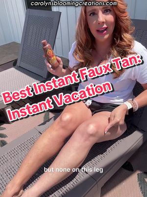 Faux Tan Lovers: this is good stuff! #fairskin #redhead #faketan #fauxtan #vacation #tan @Vacation Inc. #instantvacation