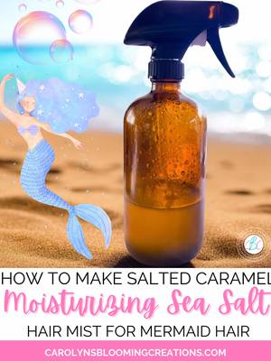 Want beachy, touchable waves without the dryness? This easy, winter updated moisturizing sea salt hair mist recipe gives