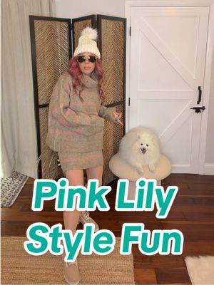 Minnie Pearl does not care about my Pink Lily finds, but I love them all! 💖🔗to buy in my bio! #americaneskimodog #pinkli