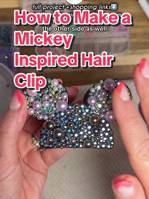 A cute claw clip tutorial for your next Disney trip OR for Disney lovers 🐭🏰 #disneycreator #disneycrafts #mickeymouse #c