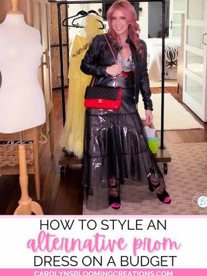 Alternative prom but make it budget 💃✨ Thrifted dress, glam on a dime, rented bag via @Vivrelle , cutest socks from @Soc