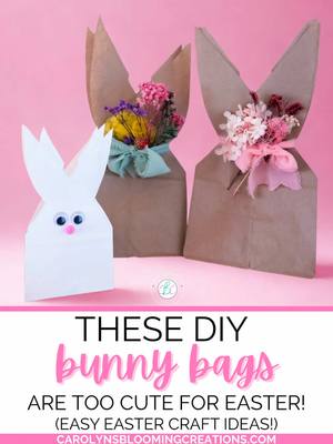 Hoppy little DIY that turned into the cutest Easter gifts ever 🐰💝 wait till you see how easy these bunny bags are! 💬more