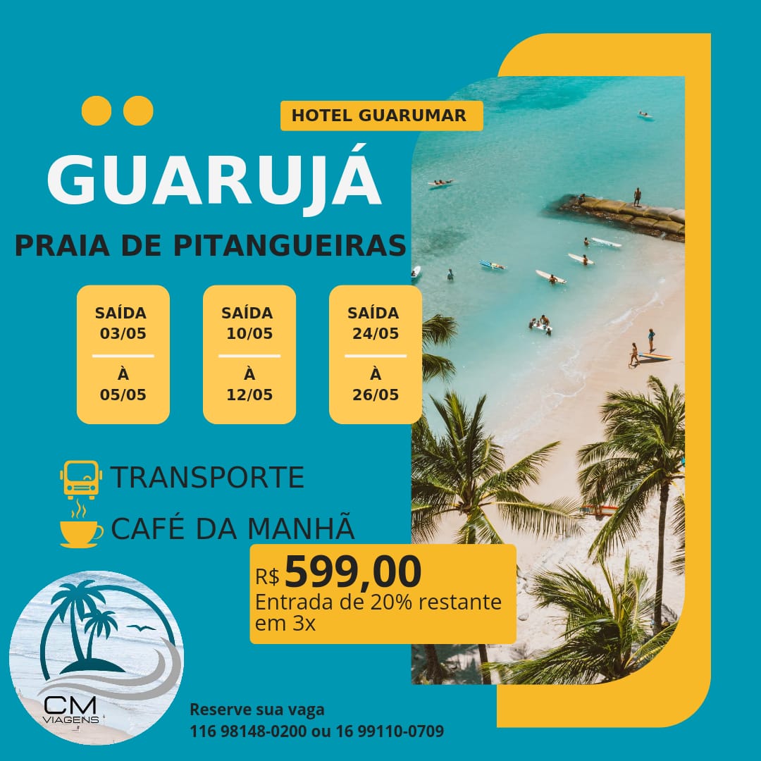PRAIA PITANGUEIRAS, EM GUARUJÁ/SP, SAÍDA 16/05/2024 thumbnail