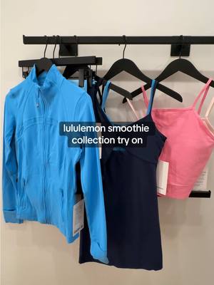 lululemon smoothie collection try on 🩵 #lululemon #lululemonsmoothie #lululemonwhatsnew #lululemonspring #lululemontryon