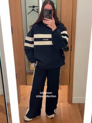lululemon stripe collection 💙 #lululemon #lululemontryon #lululemonwhatsnewinstore #steadystate #steadystatehoodie 