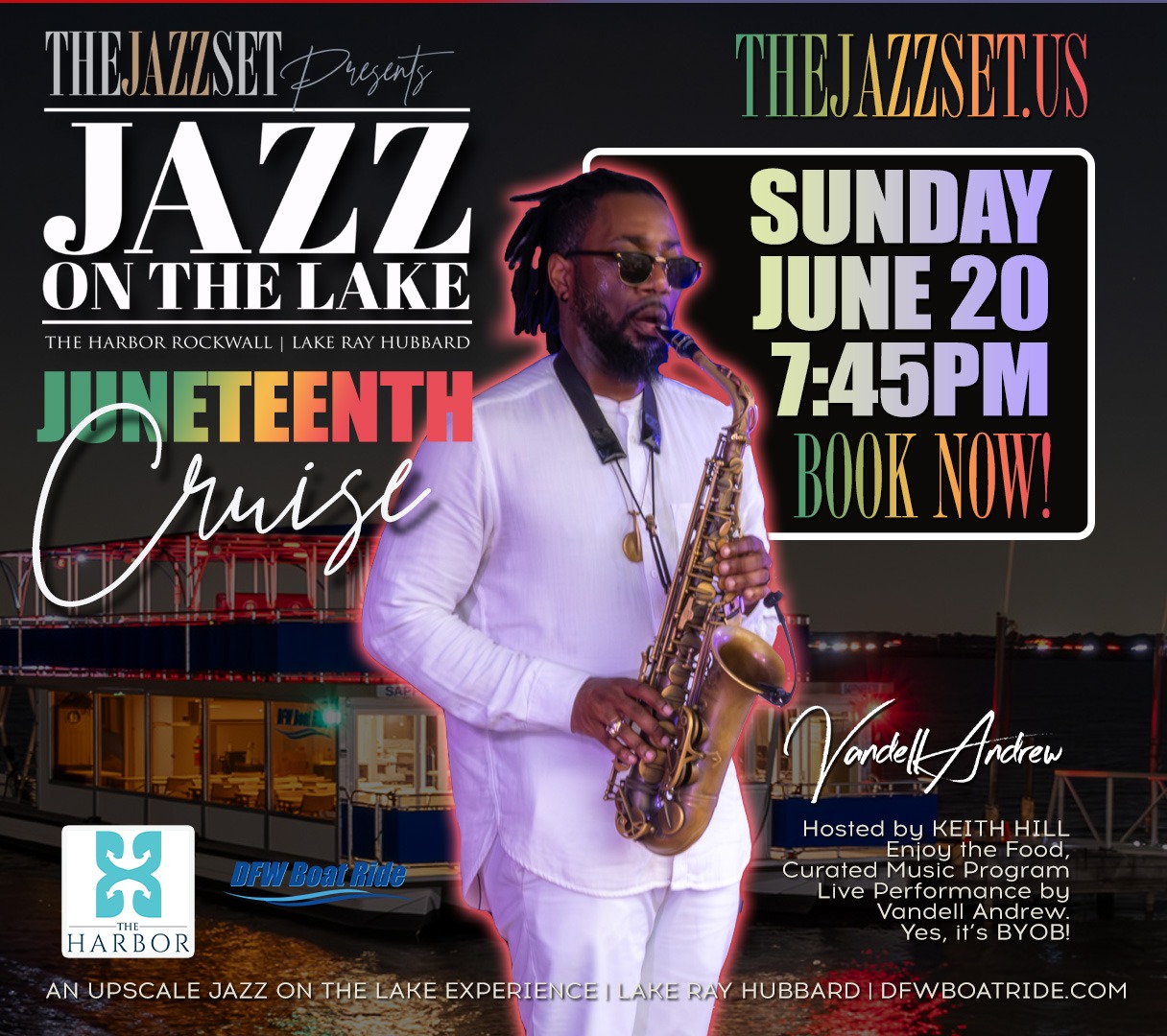 Jazz on the Lake | Juneteenth Cruise @ Lake Ray Hubbard thumbnail