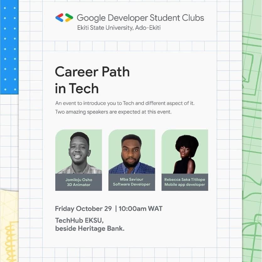 Google Developer Student club: Career Path in Tech thumbnail