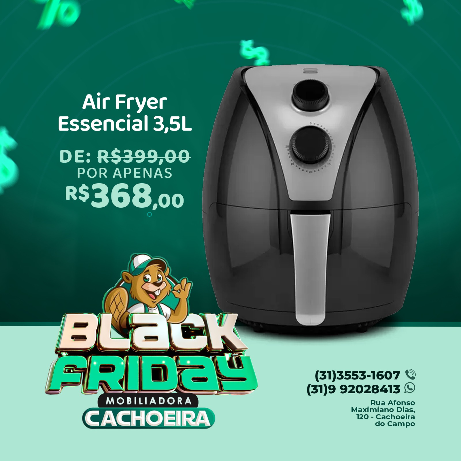 A BLACK FRIDAY CHEGOU NA MOBILIADORA CACHOEIRA! 🖤

Promoções semanais por categorias! 

Essa semana teremos 👇
20/11: Coz