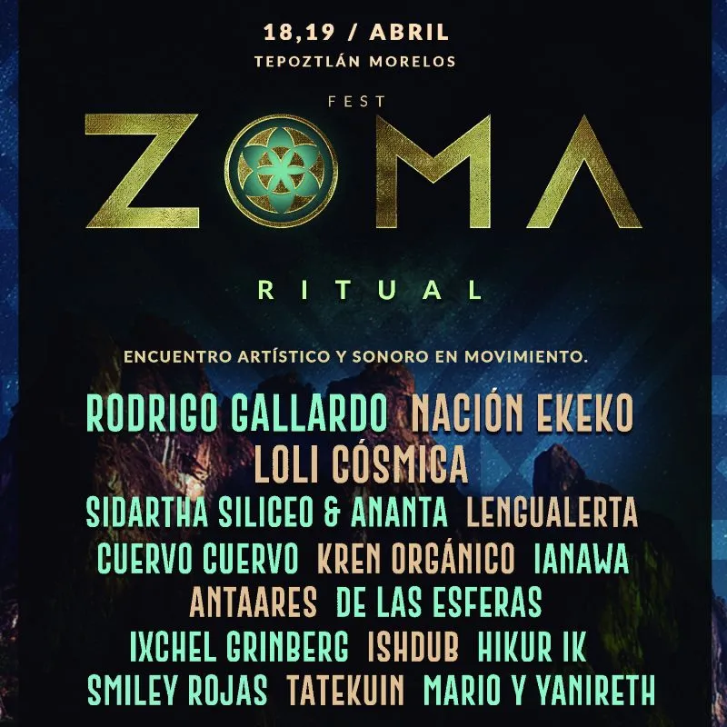 Zoma Festival ~ Tepoztlán (18 y 19 Abril) (Código “ZOMAERIN” 10% off) thumbnail