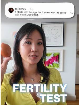 When it comes to fertility, it starts with the egg… BUT it also starts with the sperm 50/50 effort, always.  Thank you e