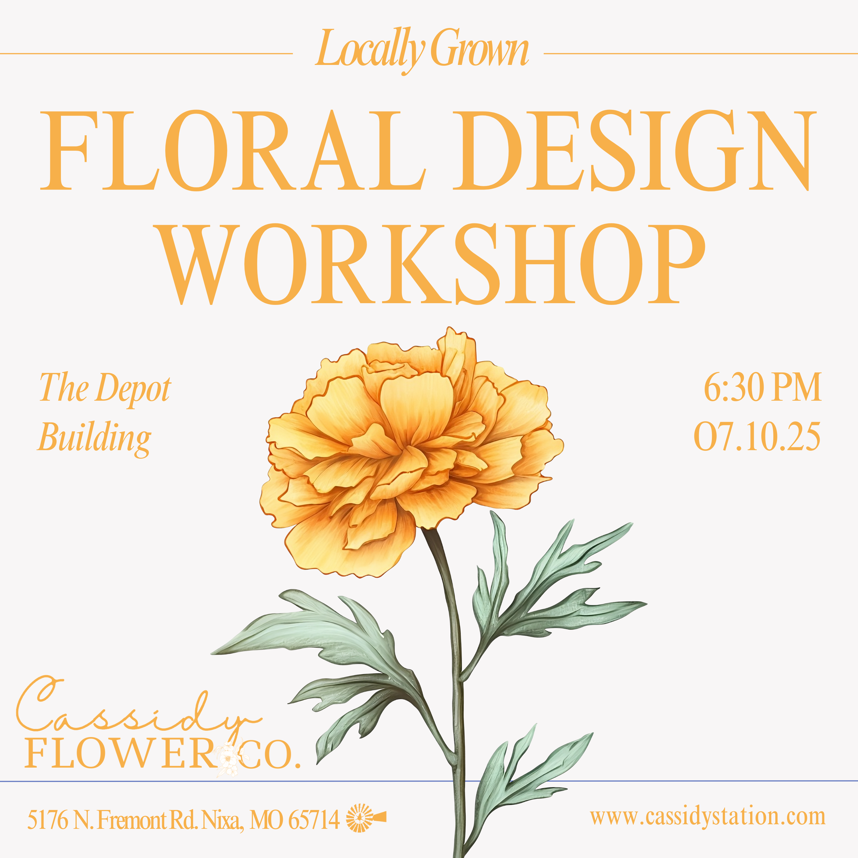 July 10th | Floral Design Workshop thumbnail