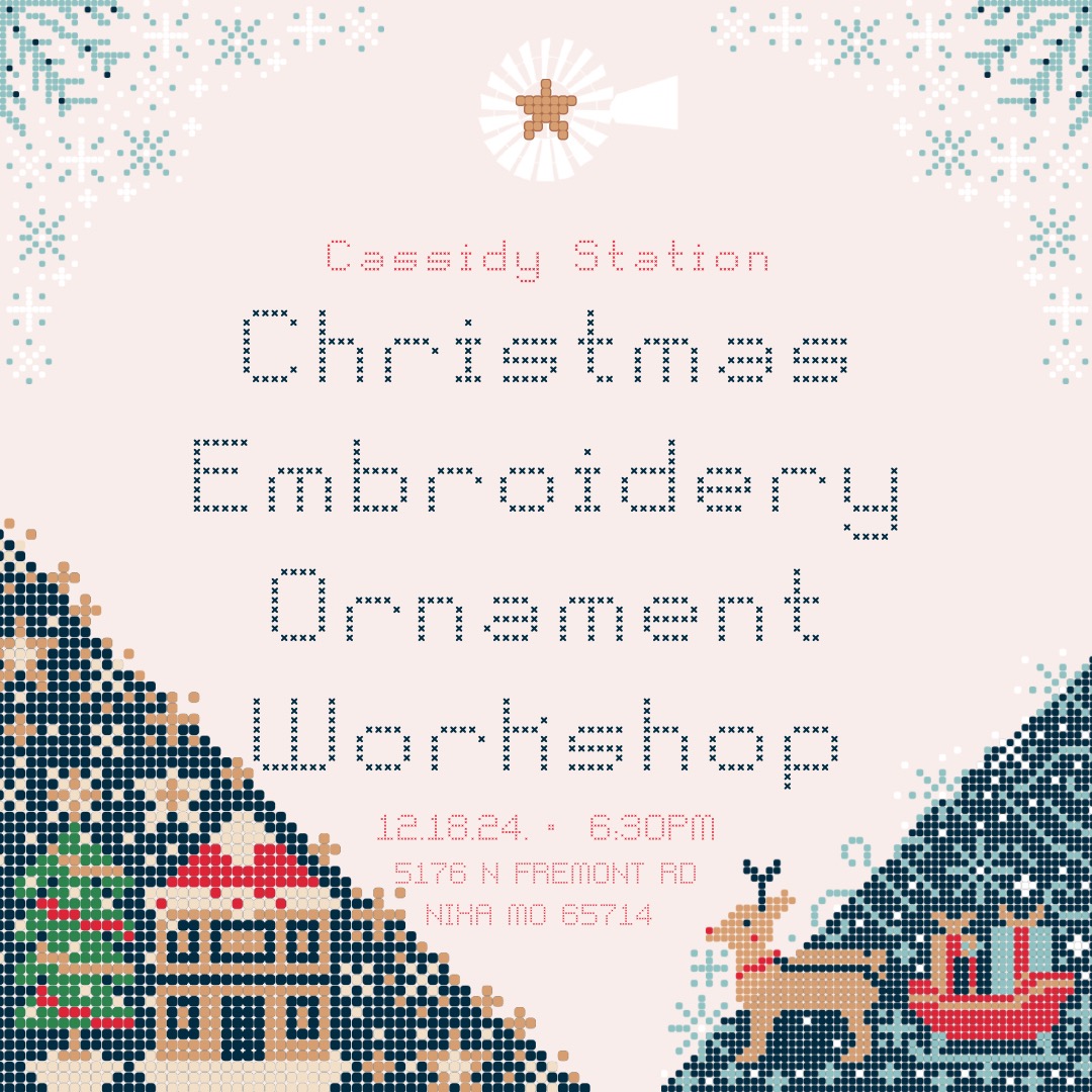 Dec 18 - Christmas Embroidery Ornament Workshop thumbnail