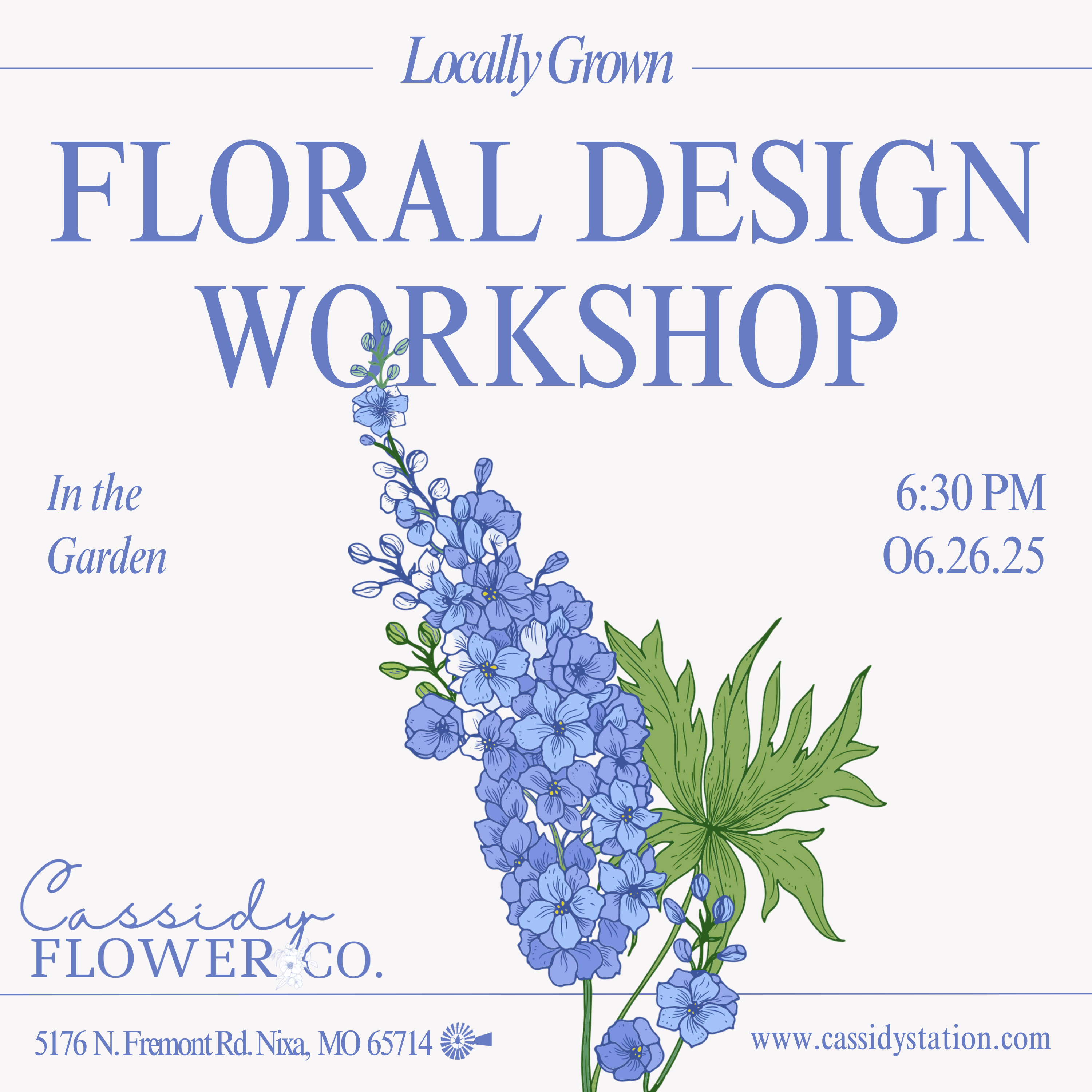 June 26th | Flower Workshop thumbnail