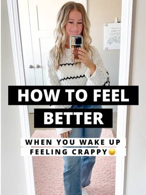 My number 1 trick to feeling better, when you wake up feeling crappy? 💛shower 💛get dressed 💛do your hair I let expectat