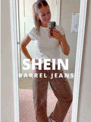 Found some fun barrel jeans that’ll be perfect for fall🤎 Thought you might like em too! Also love a simple everyday gold