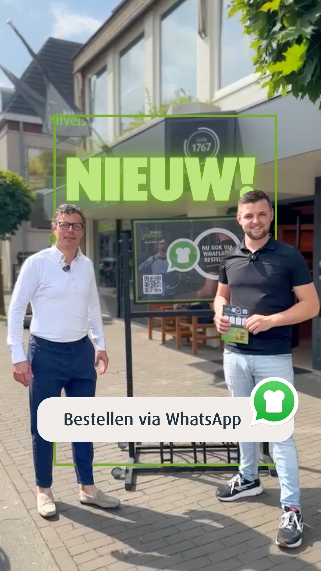 📢 We hebben iets nieuws! Vanaf nu kun je bij ons ook via WhatsApp bestellen. 📲 Het is supersnel, supergemakkelijk en hee