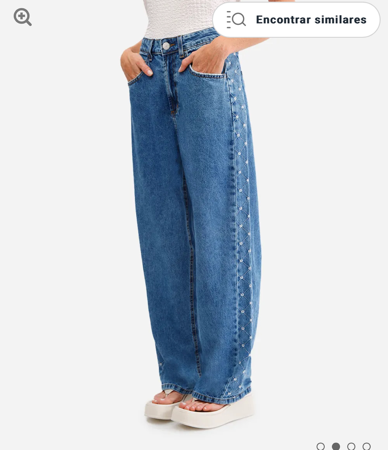 CALÇA JEANS BORDADO LATERAL thumbnail