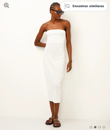VESTIDO MIDI BRANCO  thumbnail