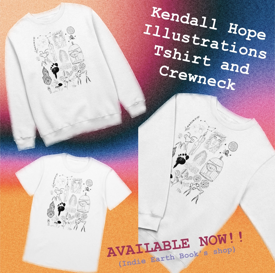 Kendall Hope Illustrations Crewneck thumbnail