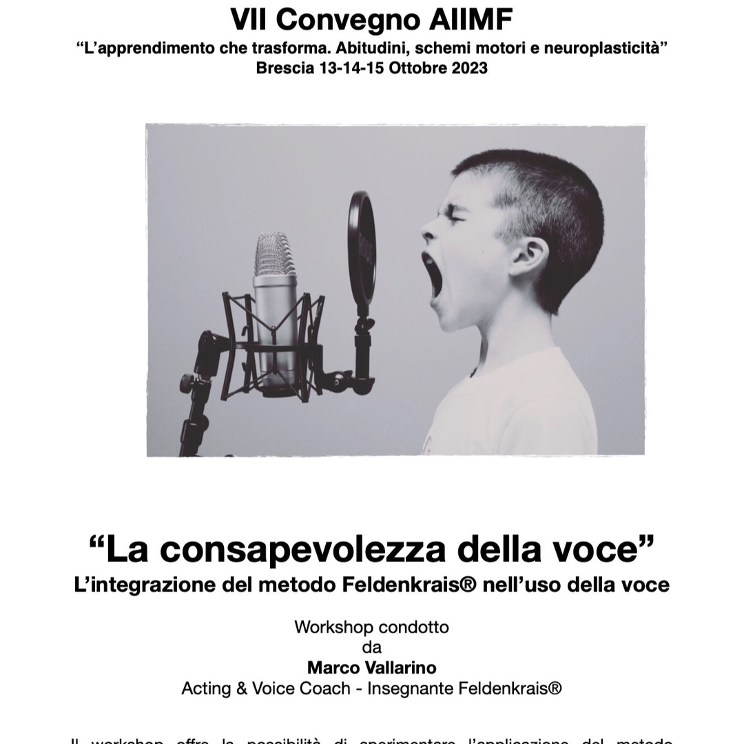 ...VII Convegno nazionale sul Feldenkrais®! Felice di esserci per presentare il mio lavoro di integrazione del metodo ne