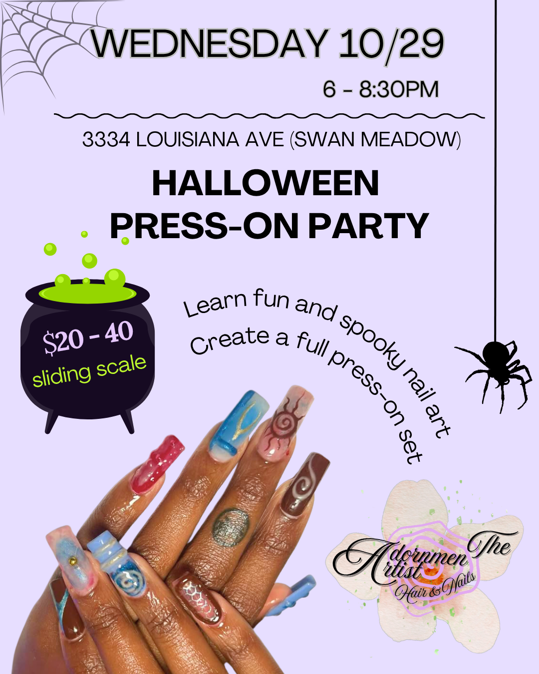 Halloween Press-on Party — 10/29 thumbnail