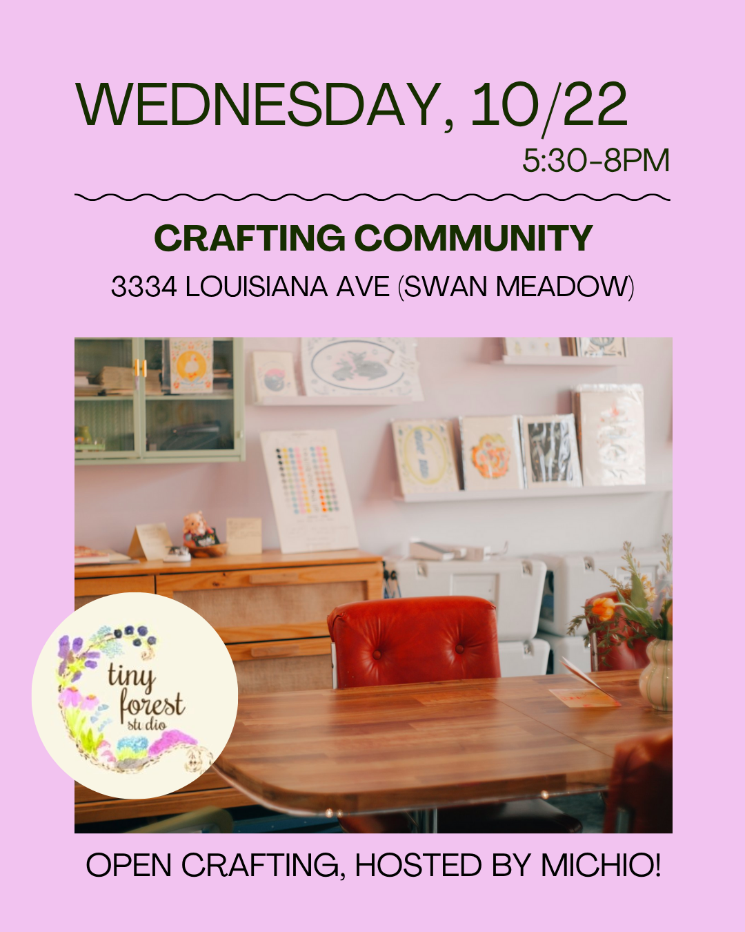 CRAFTING COMMUNITY- Open Craft Night w/ Michio! thumbnail