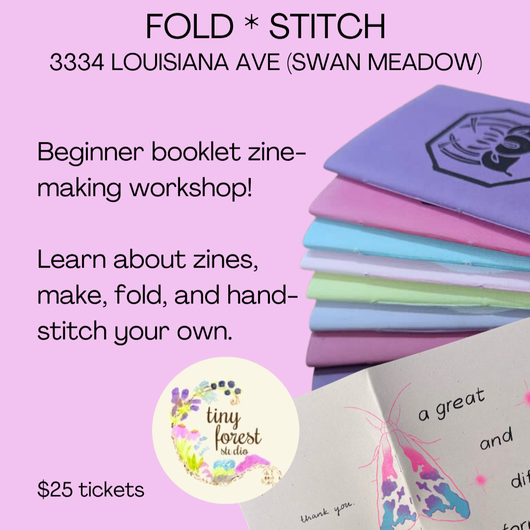 Fold * Stitch - Booklet Zine Workshop - 8/17  thumbnail