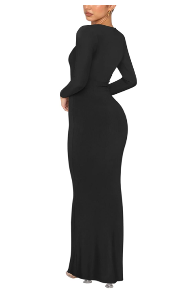 Sexy Crew Neck Lounge Long Dress thumbnail