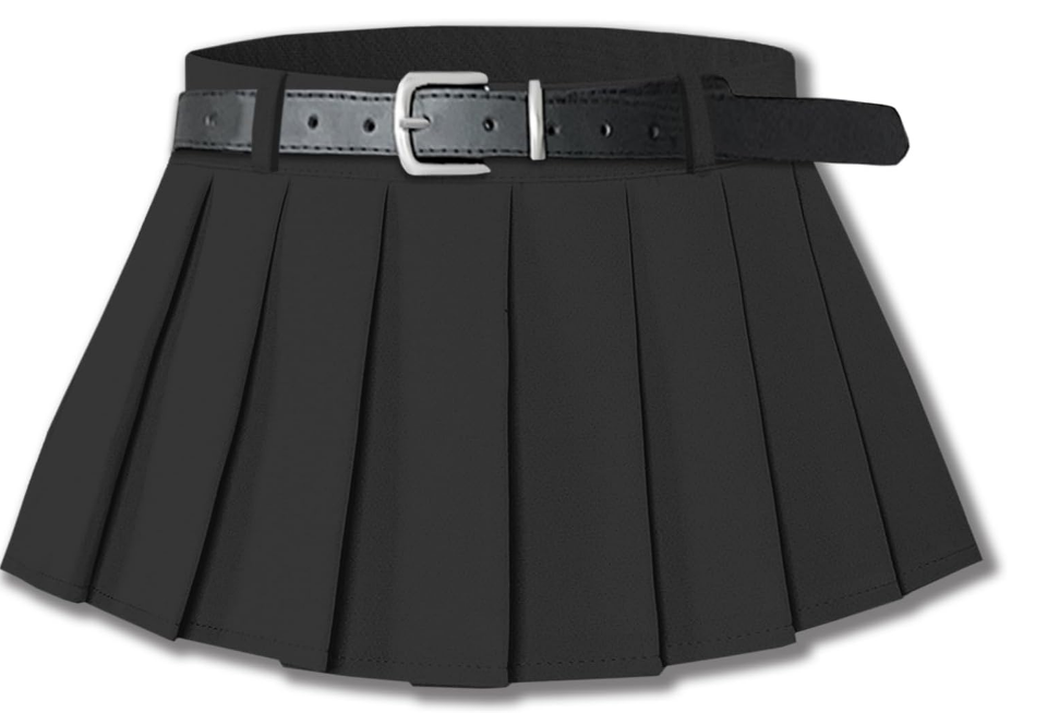 Belted A-Line Stretchy Skirt thumbnail