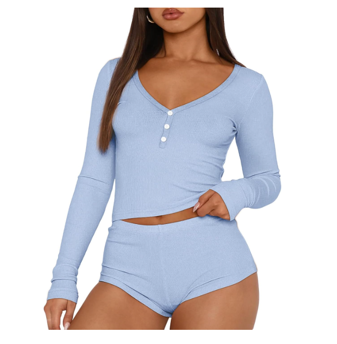 Long Sleeve Button Down Top Tracksuit thumbnail