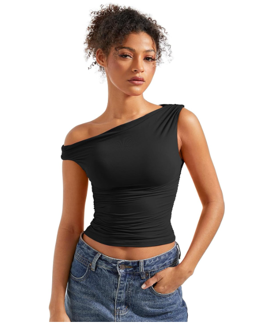 Off Shoulder Tops Sleeveless Shirts thumbnail