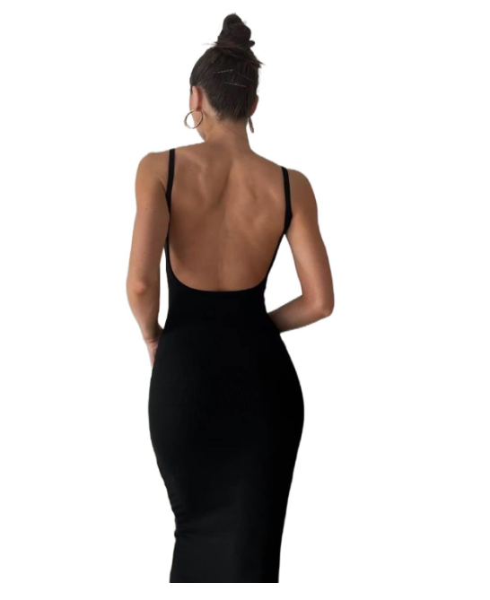 Backless Maxi Tank Dress Bodycon thumbnail