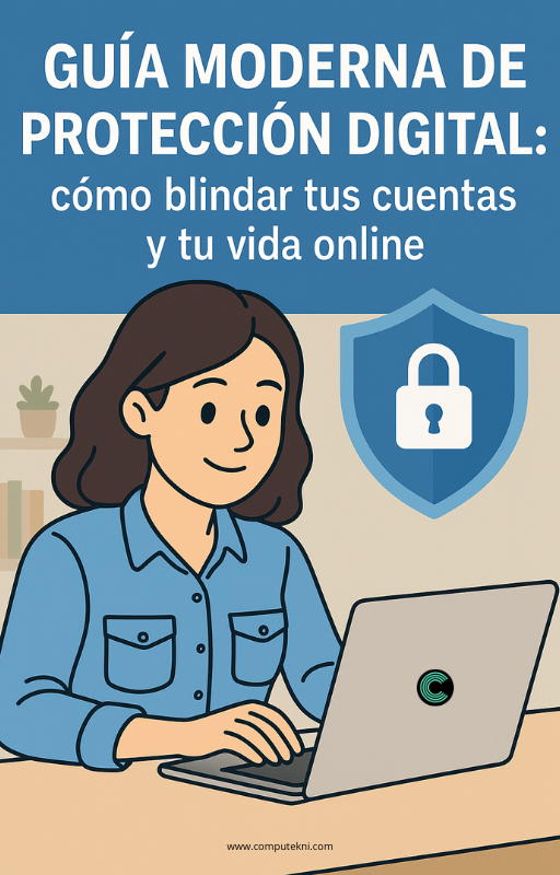 Guía moderna de protección digital: Cómo blindar tus cuentas y tu vida online (Ebook) - CompuTekni | Hotmart thumbnail