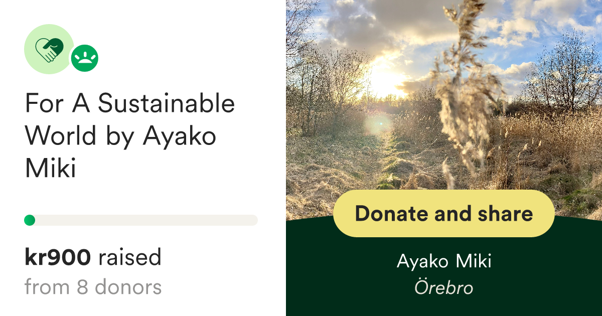 Donate to For A Sustainable World by Ayako Miki thumbnail