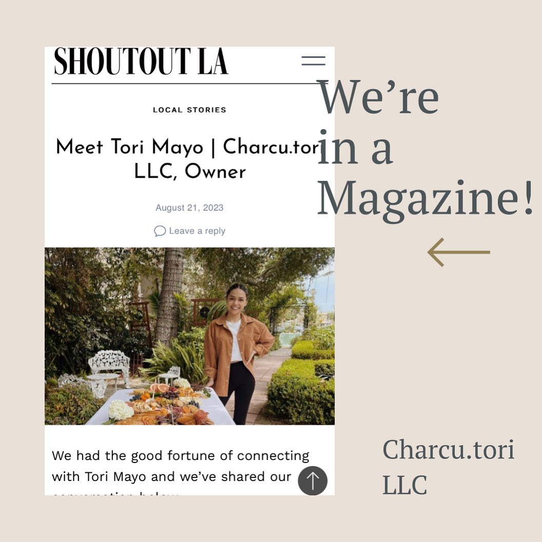 •Suprise! ✨ We were featured in @shoutoutlaofficial ! I had a wonderful time speaking with them and highlighting all the