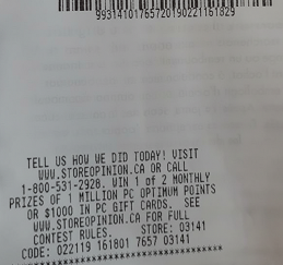www.StoreOpinion.ca - Take Survey to Win 1M PC Optimum points thumbnail