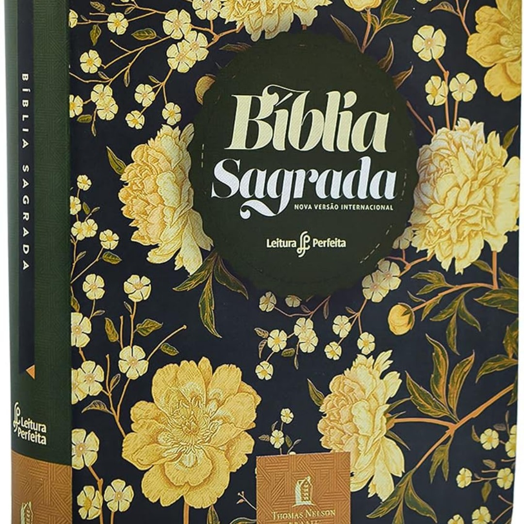 Bíblia Sagrada NVI, Couro Soft, Flores, Espaço Anotações, Leitura Perfeita thumbnail