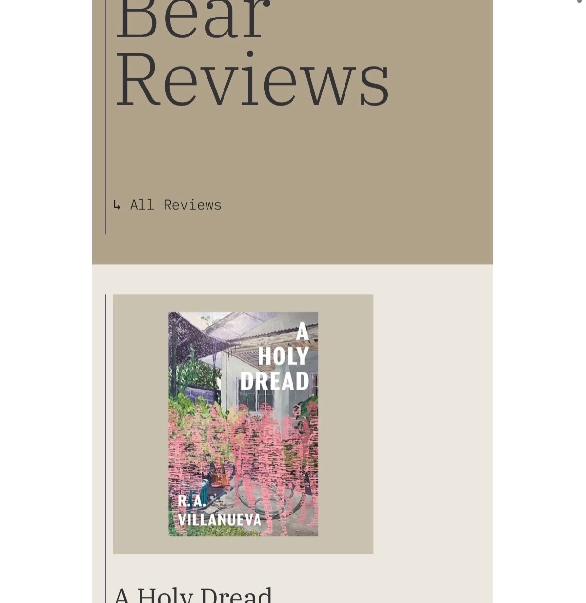 "From Here to Thereโthe Long View of...A Holy Dread" by Benja Castor thumbnail