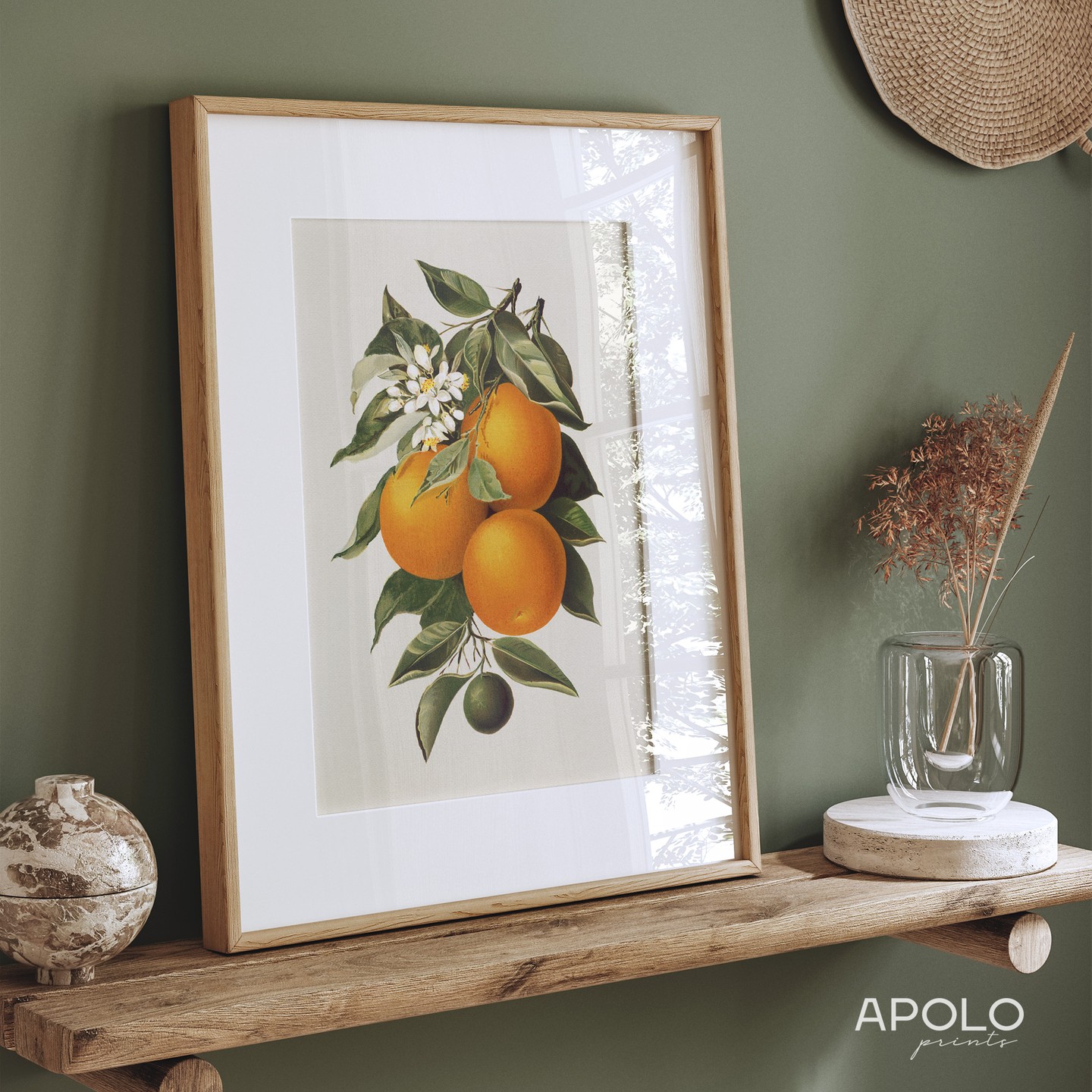 Orange Branch Printable Wall Art- 🛒Shop from link in bio
.
.
.
#orangeprint #botanicalprint #printablewallart #etsyartpr