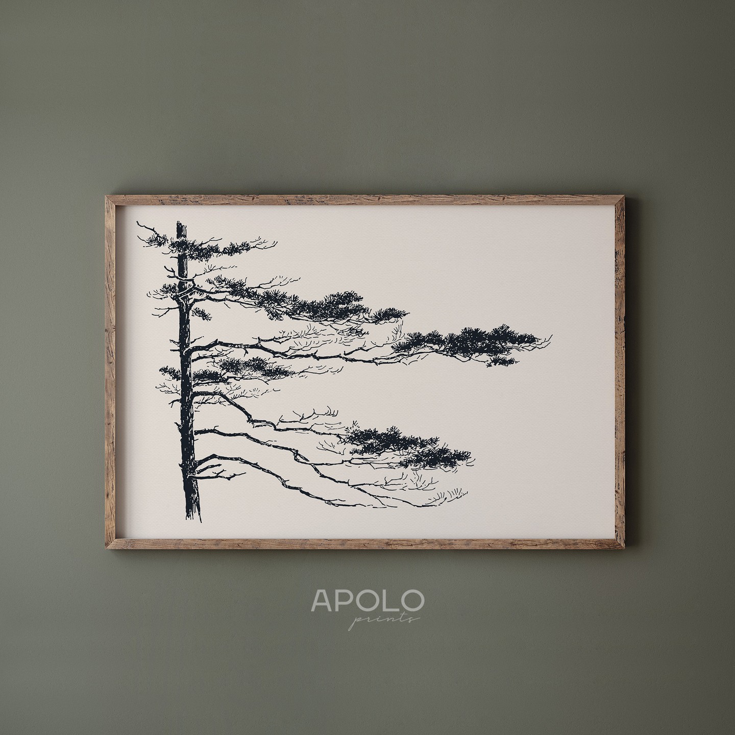 Pine Tree Twigs Drawing no. 2 - 🛒Shop from link in bio
.
.
.
#printablewallart #etsyartprints #etsyprintables #diydecor 
